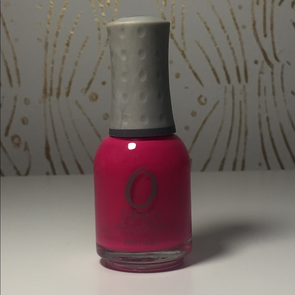 Pink Orly nail polish